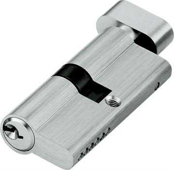 Standard Brass Eurocylinder with Interior Thumb Turn