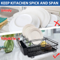 Black Painted Kitchen Accessories Dish Drying Rack