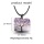 Druzy Amethyst Silce Handmade Wrapped Brass Wire life of tree Pendant Necklace 45cm Black Cord