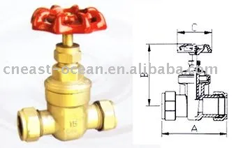 Brass Comp Gate Valve