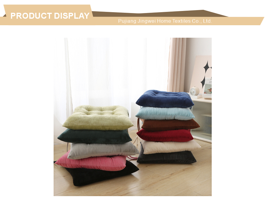 Multi color tufted dining seat cushion