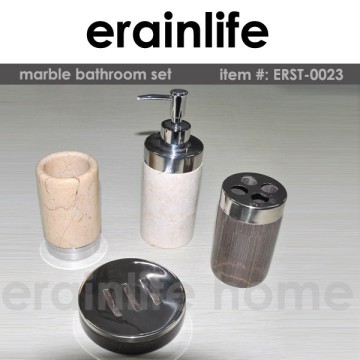 hotel marble bathroom set liquid soap dispenser