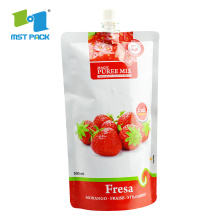 Custom Printed Food Grade Standing Juice Spout Bags