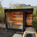 Factory Direct Sales: Sona House WIFI Controller, Bluetooth Speaker, and Outdoor Solid Wood Sauna with Shower Room