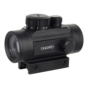 LUGER 1X40 Red Green Dot Sight - Adjustable Brightness Levels for 11mm/20mm Rails