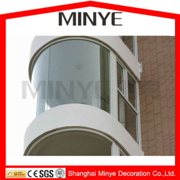 CURVE OVAL ROUND FIXED GLASS BIG GLASS BALCONY WINDOW