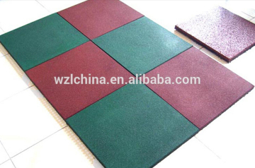 Qualified factory supply cheapest non toxic Square rubber tile for kindergarden