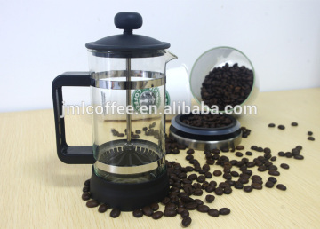 OEM factory on promotion economic plastic &glass coffee maker coffee plunger plastic French coffee press