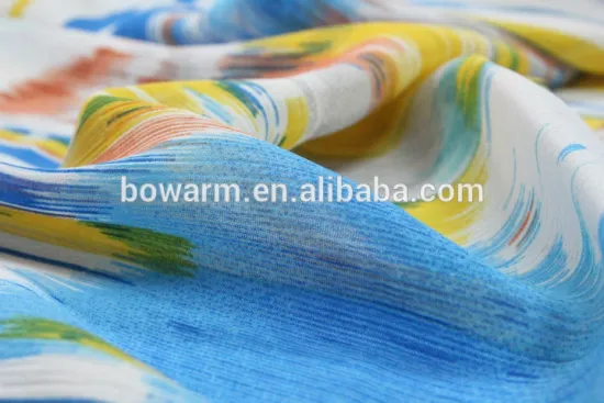 75D chiffon yoryu printed fabric