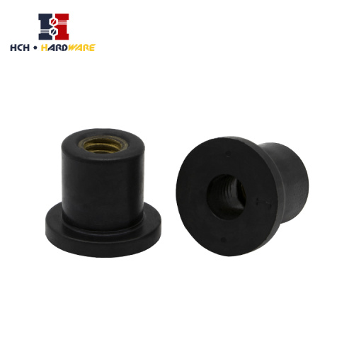 Rubber Nut Black Rubber nut M4 M5 M6 Factory