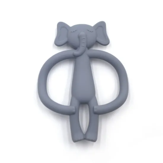 Wholesale BPA-Free Silicone Christmas Teething Toys for Infants 0-12 Months: Elephant Shaped Baby Teethers