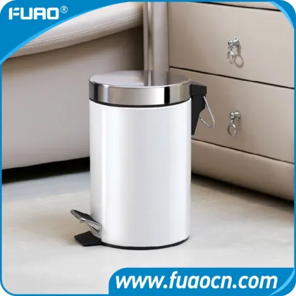 FUAO Metal stainless steel trash bin & garbage can & trash can