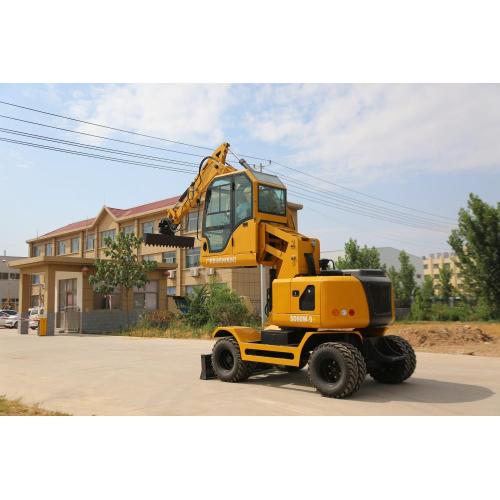 Shanding Brand Mini Excavator Wheel Excavator SD90W