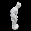 Elegant White Marble Nude Female Statue