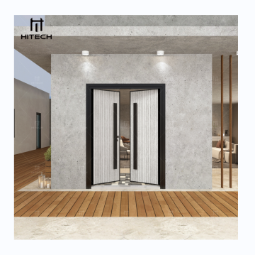 Hitech Custom Aluminum Double Doors with Smart Locks for Luxury Villas