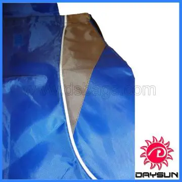 navy draw string sling backpack