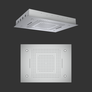 Tres funciones Cabeza de ducha de techo con LED
