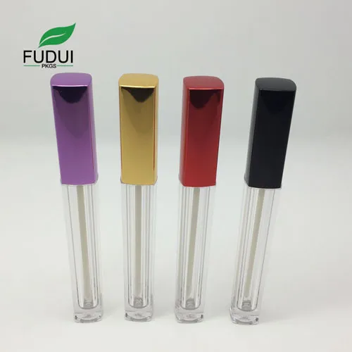Clear Empty Square Makeup Lip Gloss Packaging
