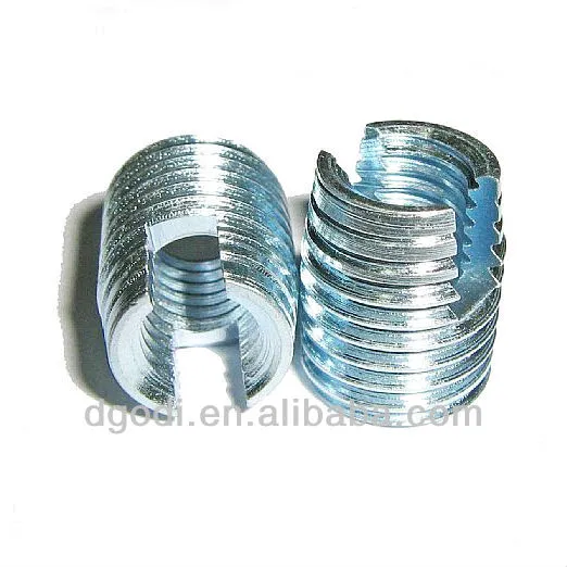 self threading nuts, double outside thread nut
