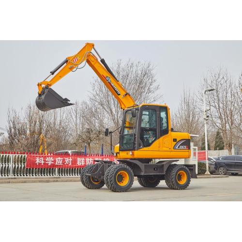 6TON XINIU 75B wheeled excavator for sale