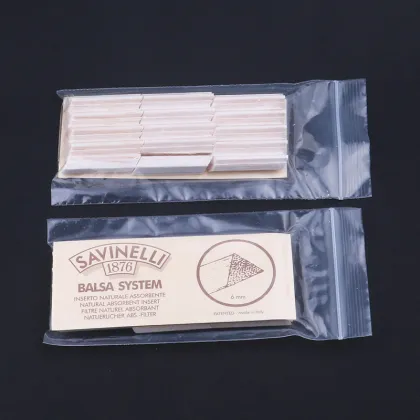 Spot hot sale 9mm savinelli smoking pipe filter and cleaning tool light wood core