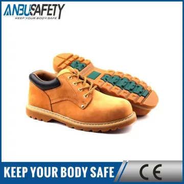 Professional mens safety shoes brown steel toe safety boots for workers