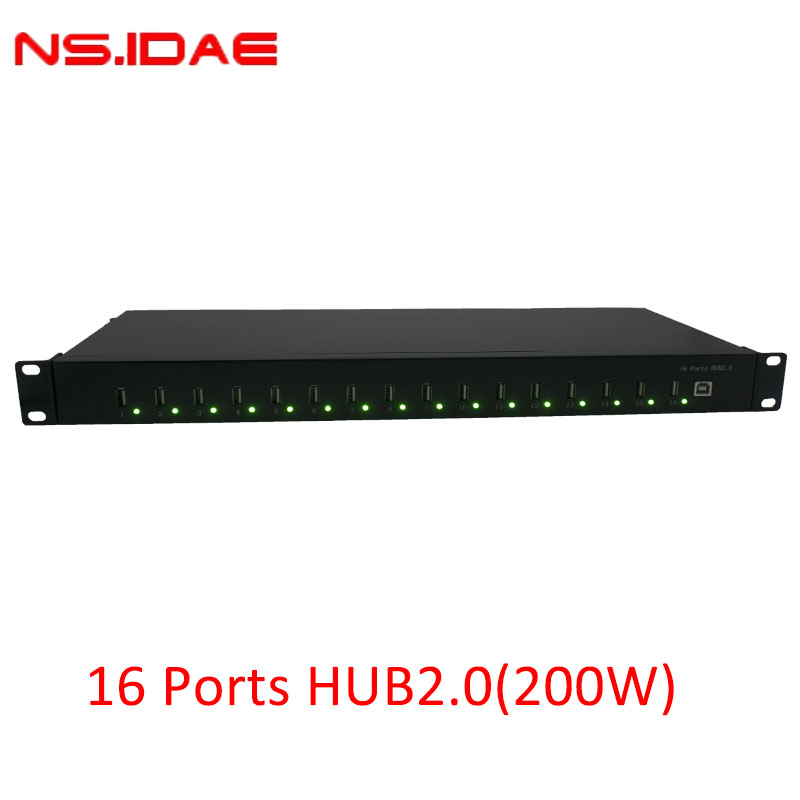 16 ports USB HUB2.0 200W Power