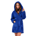 Fleece bathrobe women fluffy coral fleece bathrobe