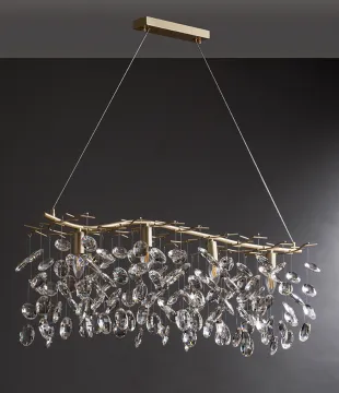 INSHINE Crystal Dining Room Rectangular Chandeliers
