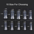 MIZHSE 100pcs Quick Building Mold Tips Nail Form For Finger Nail Extension 10 Sizes Acrylic Nail Tip UV Bulider Gel Polish