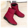 Lazy people step on snow boots