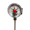 Oil level anti-vibration bimetal thermometer