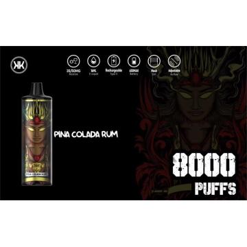 KK Energy 8000 Puff descartável bobina de malha recarregável