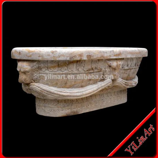 Marble Lion Head Wall Fountain (YL-W028)