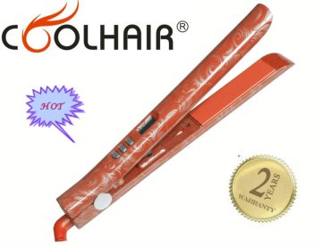 zebra & leopard print mini ceramic hair straightener European plug