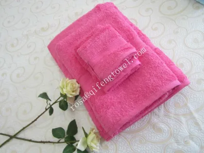 washing new bath towels wooden towels