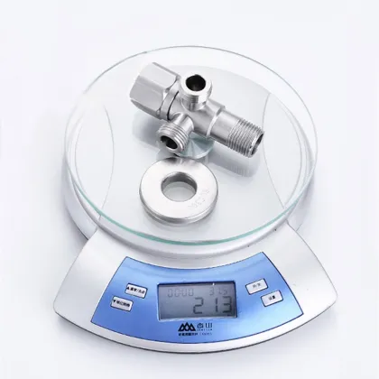 Bathroom Toilet Three Control Quick Open Brass Double 3 Way Angle Valve