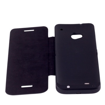 power case for HTC M7(PU leather cover)