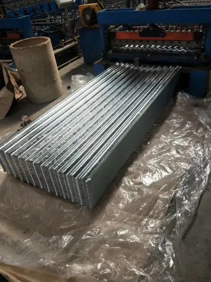 Corrugated steel sheet for roofing ICL