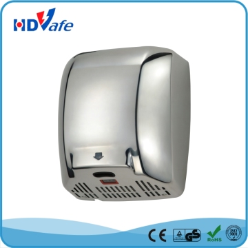 1.5mm Thickness Stainless Steel Cover High Speed Fast Drying Hand Dryer for washroom