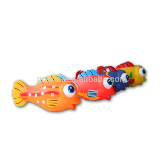 squirt baby bath toy animal, colorful fish