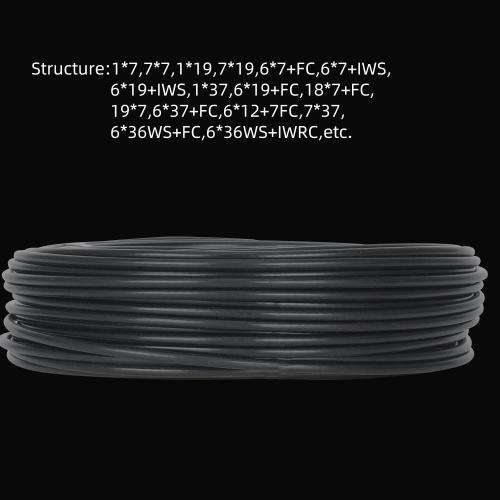 7x7 corda de arame de aço PVC