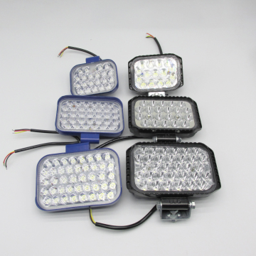 16 LED Work Light Square 48W Auxiliary Headlights for Engineering Spotlights