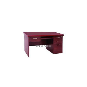 Wooden grain steeliness executive table