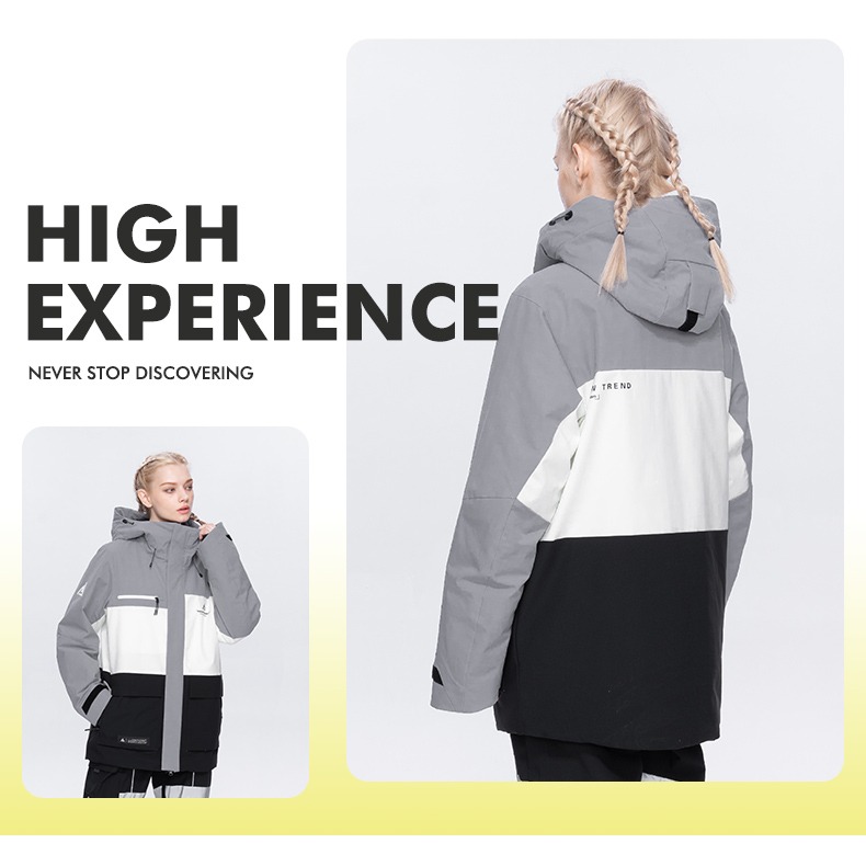 Skiwear waterproof sandwich cotton women