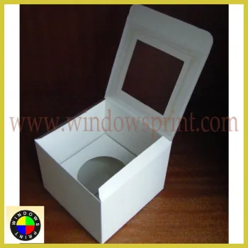 Plain white individual cupcake box/single cupcake box/1cupcake box