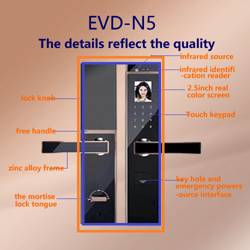 EVDN5 Face recognition intelligent lock