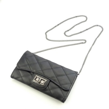 Handcee pu evening bag and wallet,women pu wallet,black pu wallet