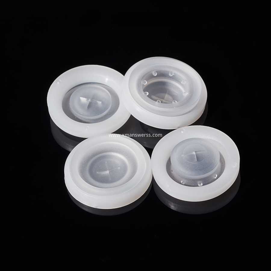 Transparent silicone valve