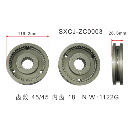 OEM 33340-22000-71 Manual Gearbox Synchronizer Hub Sleeve Assembly for Toyota